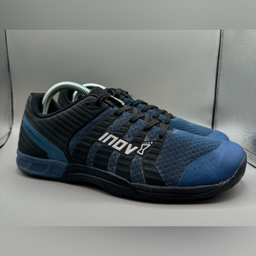 INOV8 Black & Blue F-Lite 260 Crossfit Trainer Sneakers Men's Size 9.5